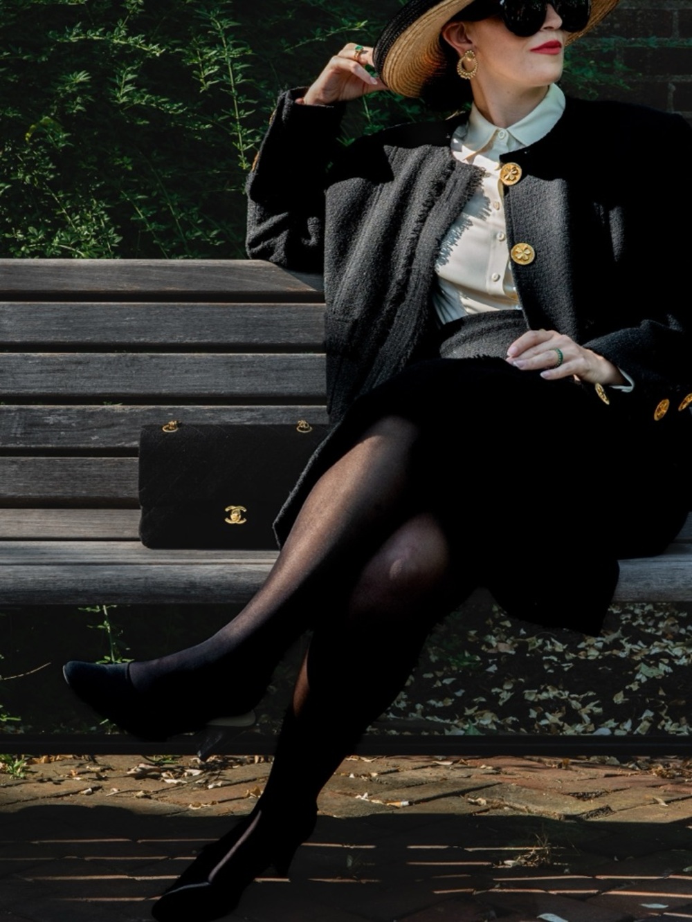 Vintage Etienne Aigner black slingback heels size 7 1/2